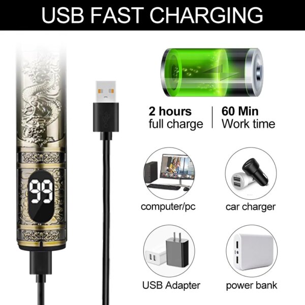 59883-itnokb.jpg Shaver T9 Hair Clipper: Beard Shaving Body Trimmer for Men