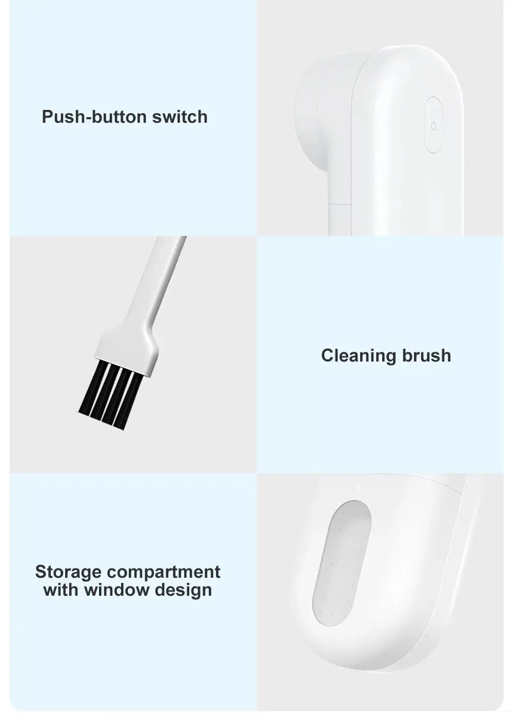 Portable Xiaomi MIJIA Lint Remover: Rechargeable Fabric Shaver