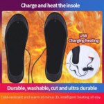 Washable Electric Heating Insoles: Foot Warmers for Men and Women