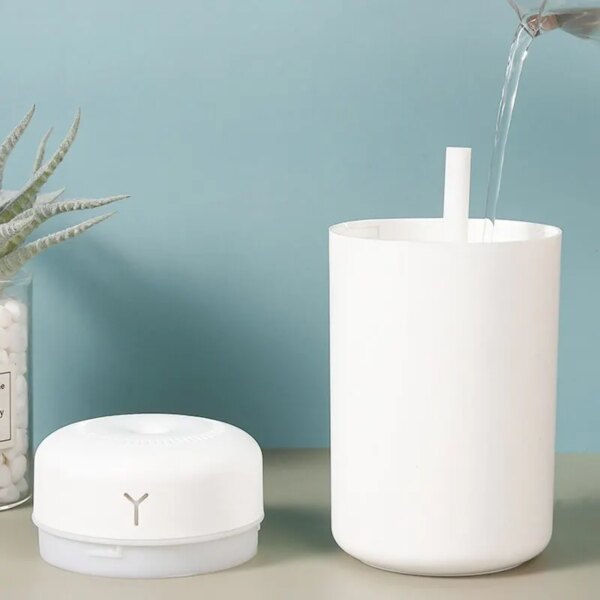 Portable 390ml Air Humidifier: Aromatherapy USB Sprayer with LED Night Lamp