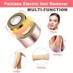 Portable Electric Hair Remover: Painless Facial Hair Removal