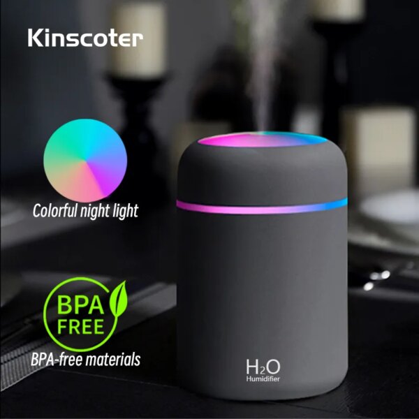 60038-d2ewyv.jpg 300ml H2O Air Humidifier: Portable USB Aroma Diffuser