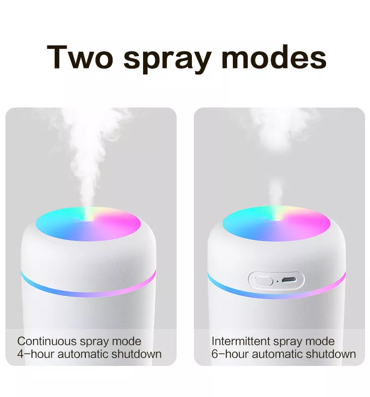 300ml H2O Air Humidifier: Portable USB Aroma Diffuser