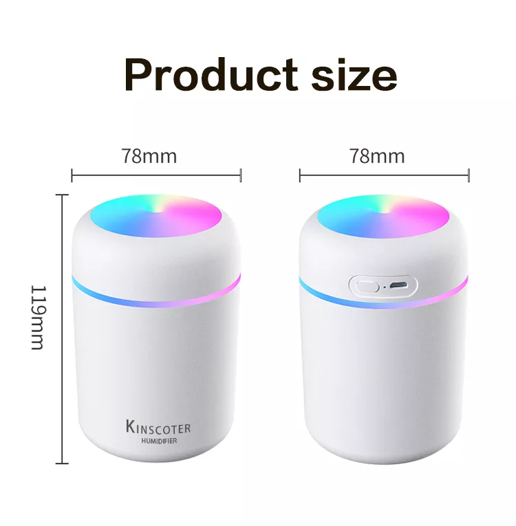 300ml H2O Air Humidifier: Portable USB Aroma Diffuser