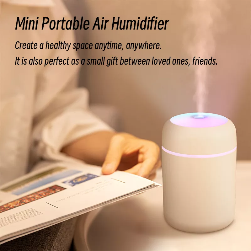 300ml H2O Air Humidifier: Portable USB Aroma Diffuser