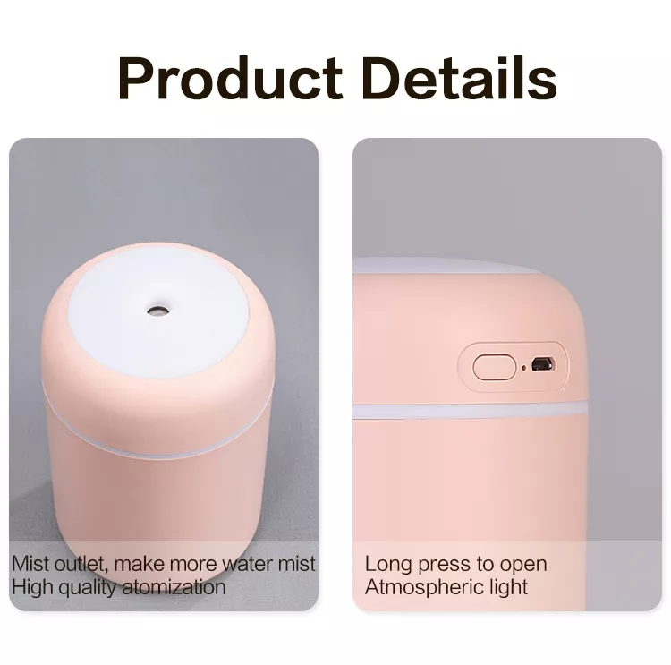 300ml H2O Air Humidifier: Portable USB Aroma Diffuser