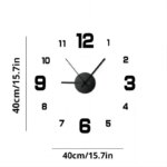Creative Frameless DIY Wall Clock: Silent Home Office Decoration
