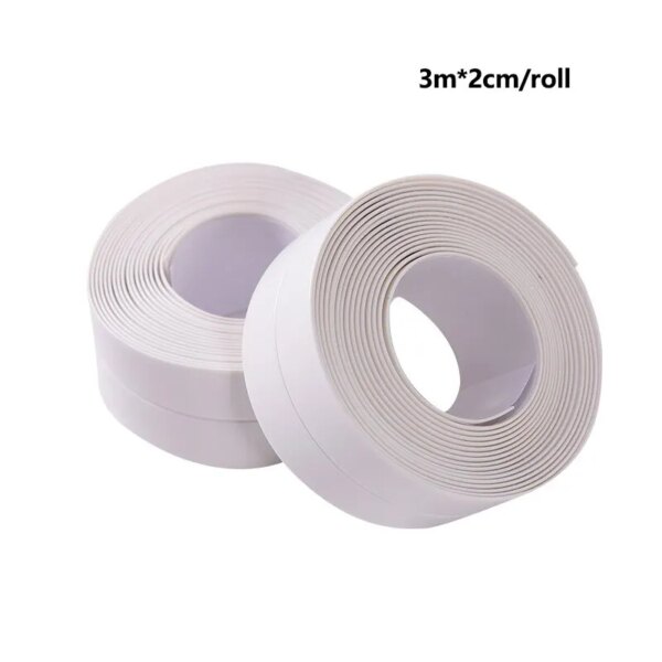 60140-buhs56.jpg Bathroom Waterproof PVC Wall Sticker: Adhesive Sealing Strips