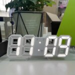 3D LED Digital Wall Clock: Luminous Fashion Multifunctional