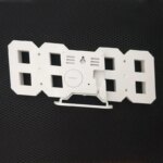 3D LED Digital Wall Clock: Luminous Fashion Multifunctional