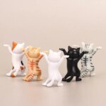 5 Models Dancing Cat Figure Cake Decoration: Enchanting Animation Cat Model