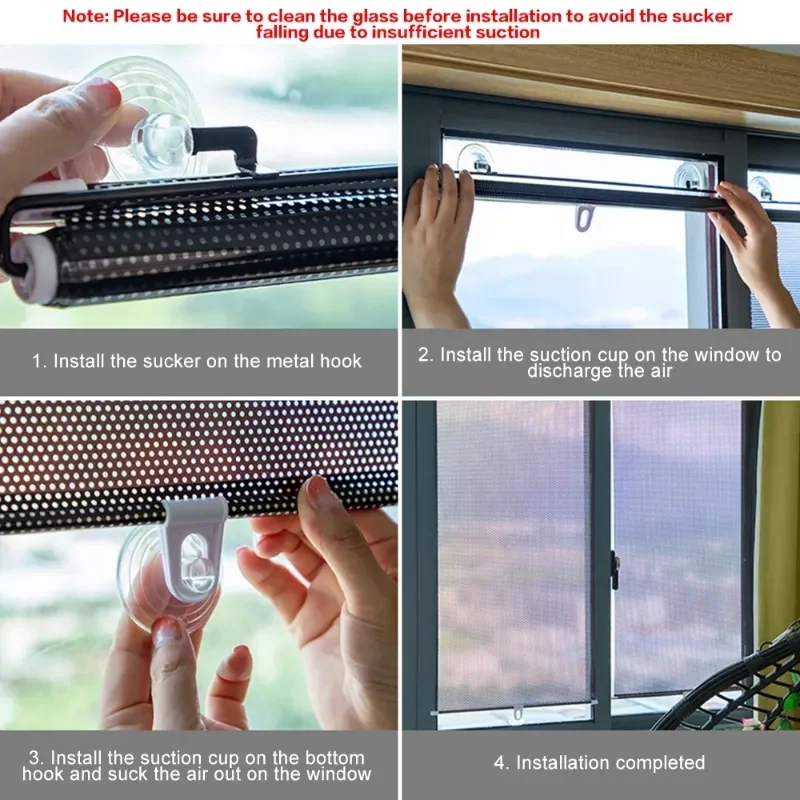 Retractable Shading Curtain for Car Side Windows: Sun Shading Rolling Blinds