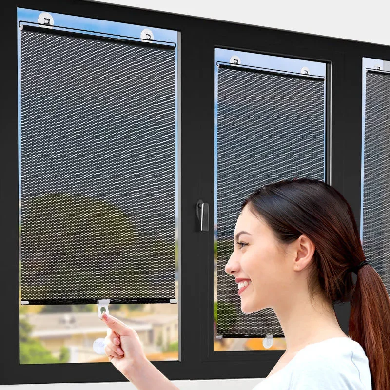 Retractable Shading Curtain for Car Side Windows: Sun Shading Rolling Blinds