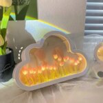 Handmade DIY Tulip Flower Sea Night Light: Creative Atmosphere Lamp