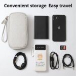 Pink/Grey/Black/Navy Travel Portable Digital Product Storage Bag: USB Data Cable Organizer