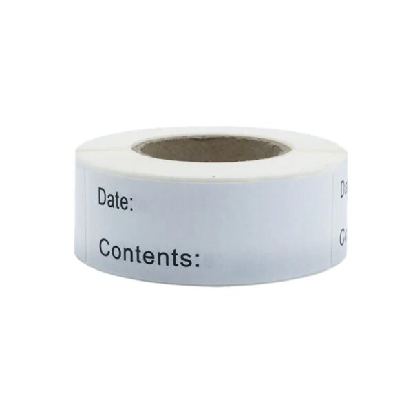 60341-oerrwo.jpg 1 Roll of Date Labels Stickers: Food Storage Date Content Labels