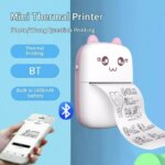 Portable Thermal Printer: Mini Wireless BT 203dpi Photo Label Memo Printing