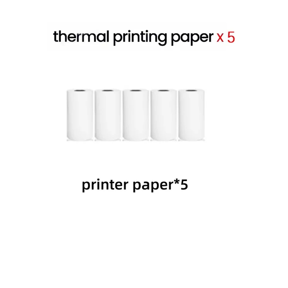 HD Mini Portable Printer Thermal Paper: Universal 57mm Self-adhesive Label Sticker