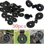 Shade Cloth Clips: 50Pcs Fabric Clamps for Sunblock Fabric, Garden Backyard, Greenhouse Fixing