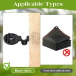 Shade Cloth Clips: 50Pcs Fabric Clamps for Sunblock Fabric, Garden Backyard, Greenhouse Fixing