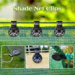 Shade Cloth Clips: 50Pcs Fabric Clamps for Sunblock Fabric, Garden Backyard, Greenhouse Fixing