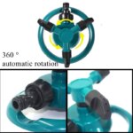 360 Degree Automatic Rotating Sprinkler Nozzle: Garden Lawn Watering Irrigation Supply