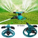 360 Degree Automatic Rotating Sprinkler Nozzle: Garden Lawn Watering Irrigation Supply