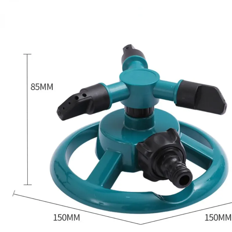 360 Degree Automatic Rotating Sprinkler Nozzle: Garden Lawn Watering Irrigation Supply