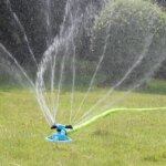 360 Degree Automatic Rotating Sprinkler Nozzle: Garden Lawn Watering Irrigation Supply