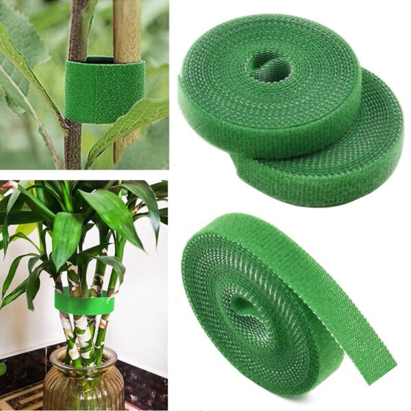 60957-x3jaig.jpg Green Garden Twine: 3 Rolls Plant Ties, Nylon Bandage for Bamboo Cane Support