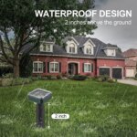 Solar Ultrasonic Rat Repellent: Built-in Buzzer, Outdoor Garden Lawn Snake Repellent