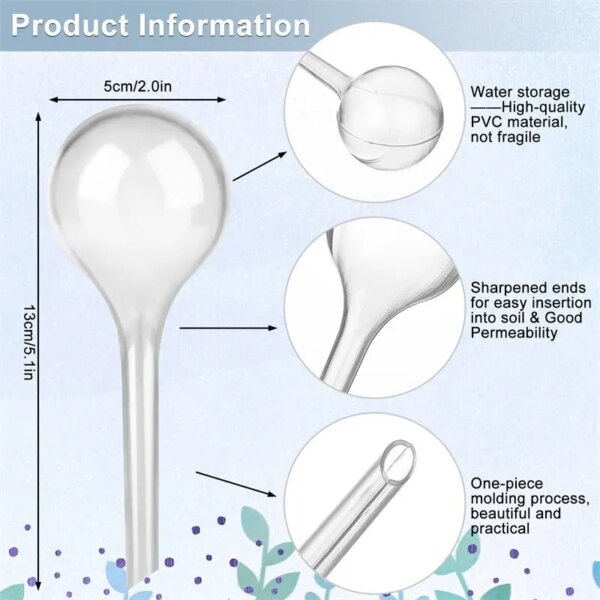 Automatic Plant Water Feeder: Plastical Balls Garden Water Device for Self-Watering Drip Irrigation