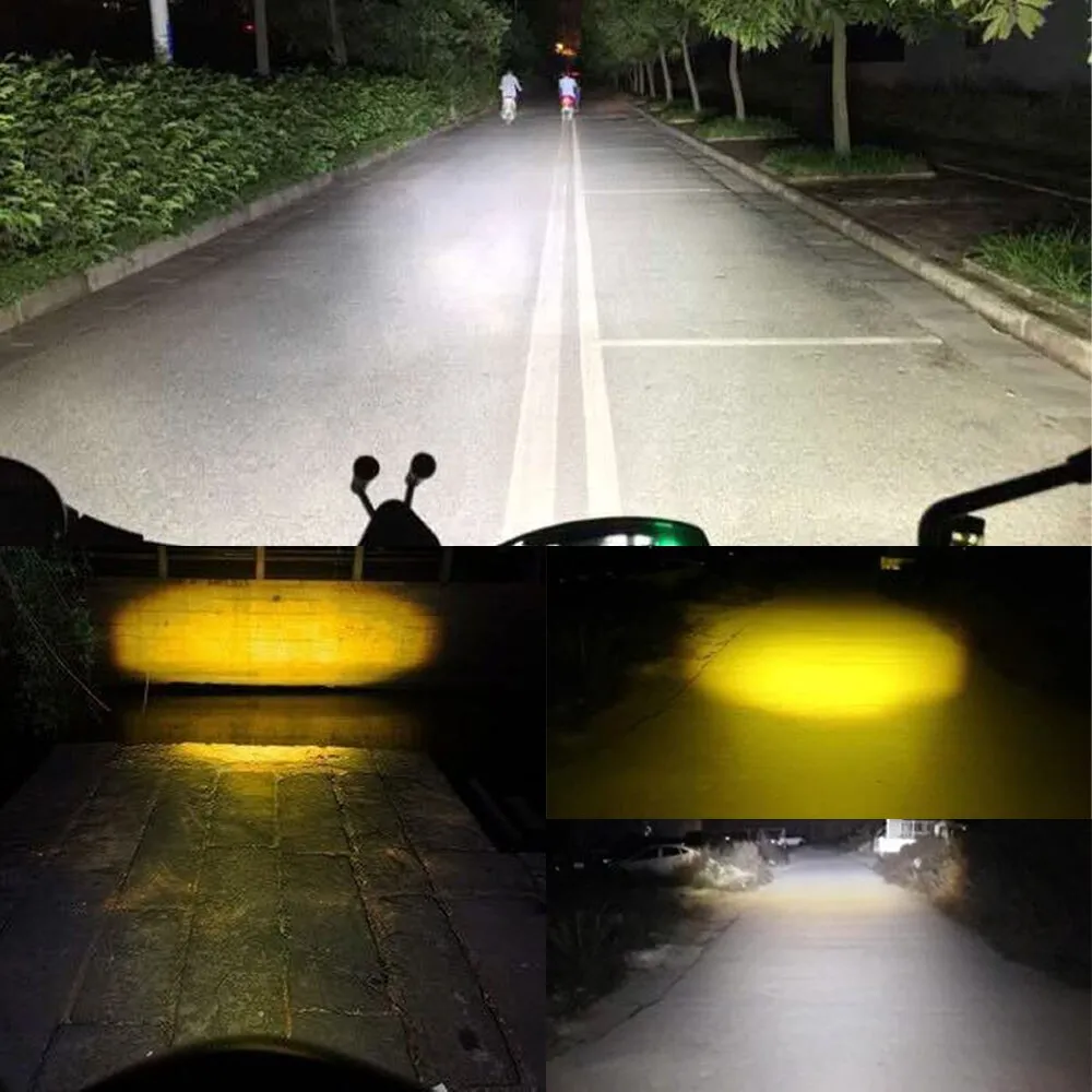 10000LM H4 LED Motorcycle Headlight: Hi Lo Beam Motorbike Scooter Running Light