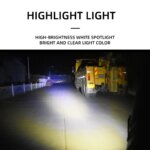 2PCS Motorcycle Car Headlight: Waterproof Super Bright Auxiliary LED Bar