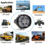 2PCS Motorcycle Car Headlight: Waterproof Super Bright Auxiliary LED Bar