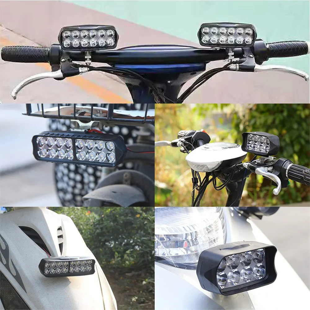 Motorcycle Headlight: Waterproof Auxiliary Driving Lights for Scooter, Spotlight