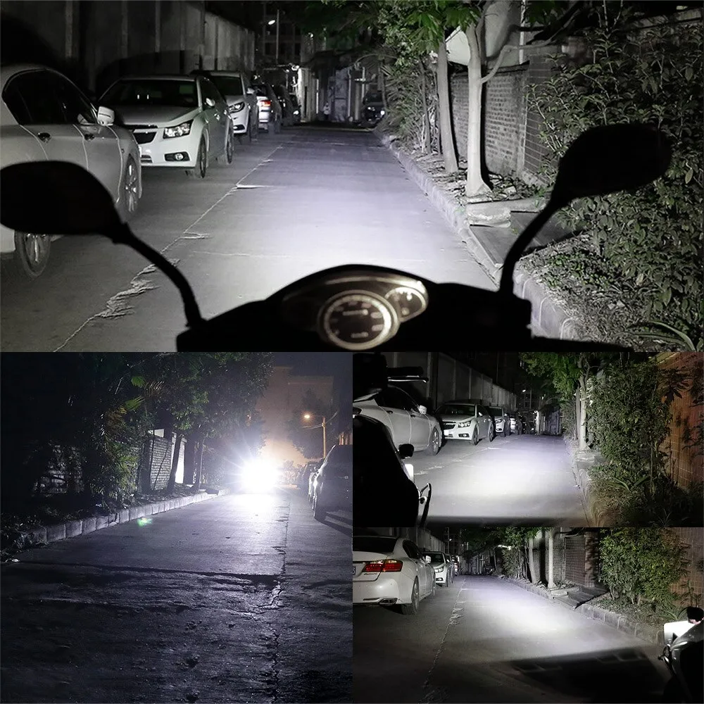 Motorcycle Headlight: Waterproof Auxiliary Driving Lights for Scooter, Spotlight