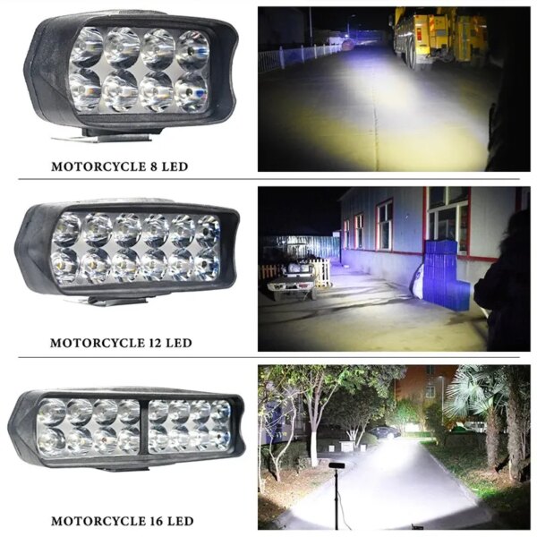 61118-yplajh.jpg Motorcycle Headlight: Waterproof Auxiliary Driving Lights for Scooter, Spotlight