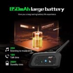 EJEAS V6 PRO Bluetooth Motorcycle Intercom: 6 Riders, Waterproof