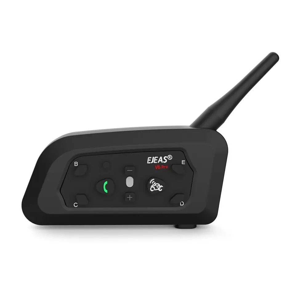 EJEAS V6 PRO Bluetooth Motorcycle Intercom: 6 Riders, Waterproof