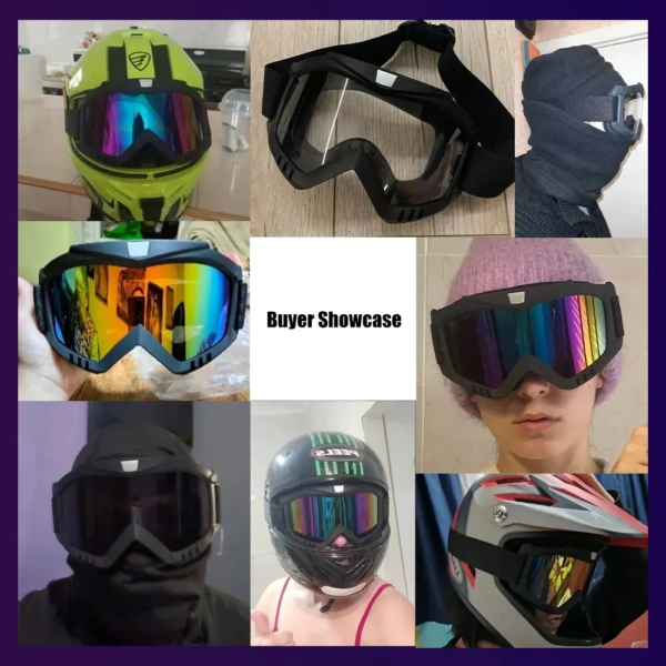 Outdoor Motorcycle Windproof Protective Goggles: Tactical Anti-Explosion Face Shield