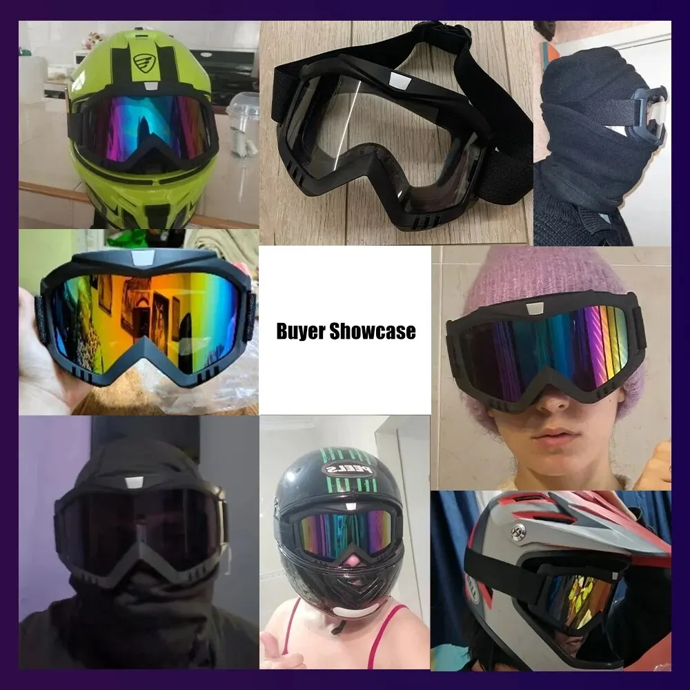 Outdoor Motorcycle Windproof Protective Goggles: Tactical Anti-Explosion Face Shield