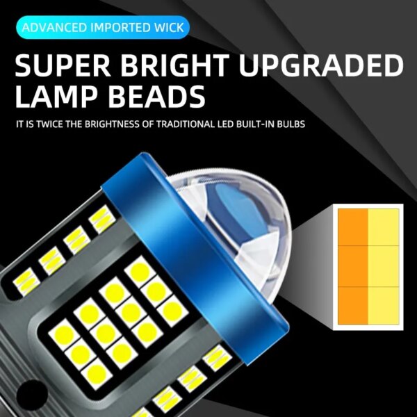 LED Motorcycle Headlight Dual Color Beam