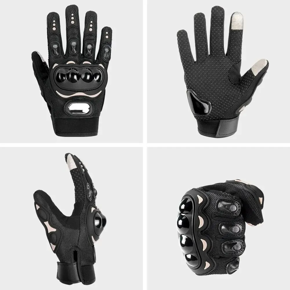 Breathable Full Finger Motorcycle Gloves for Men