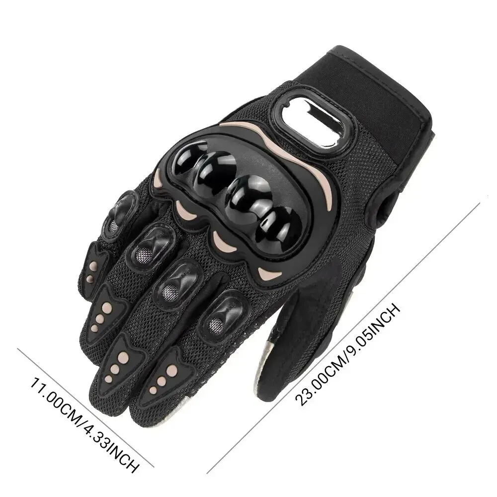 Breathable Full Finger Motorcycle Gloves for Men