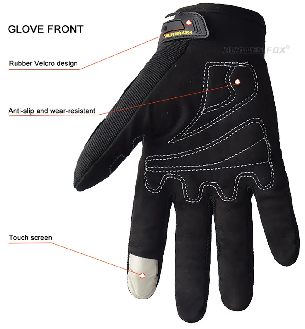 SUOMY Full Finger Racing Motorcycle Gloves, XXL Size