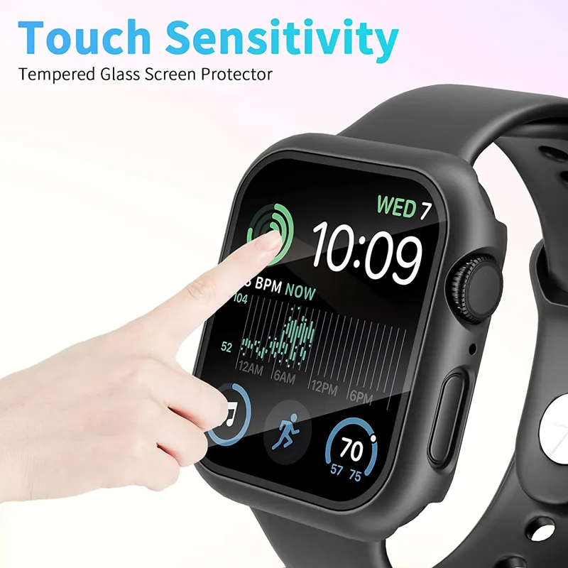 Glass Cover for Apple Watch: Series 8/7/6/SE/5/9, Screen Protector, iWatch Accessories