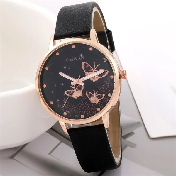 61868-mupzwe.jpg 6pcs Gift Set Women's Fashion Butterfly Watch: Analog Wristwatch Bracelet