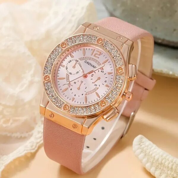 62223-czxnrp.jpg Luxury Rhinestone Women's Fashion Watch Set