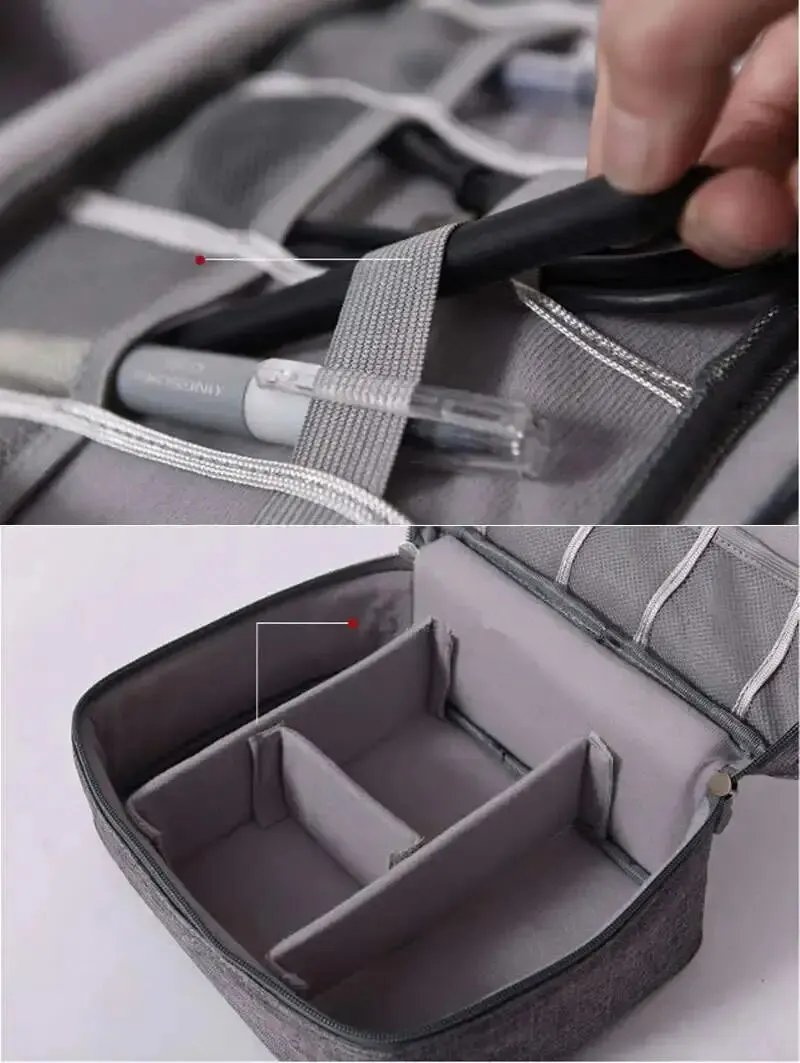 Waterproof Digital Electronic Organizer for Cable Storage